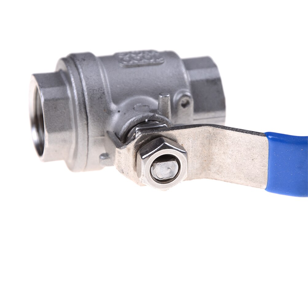 1'' Ball Valve Full Port Plumbing Fixing Female NPT Threaded SS 304 Stainless Steel Vinyl Handle