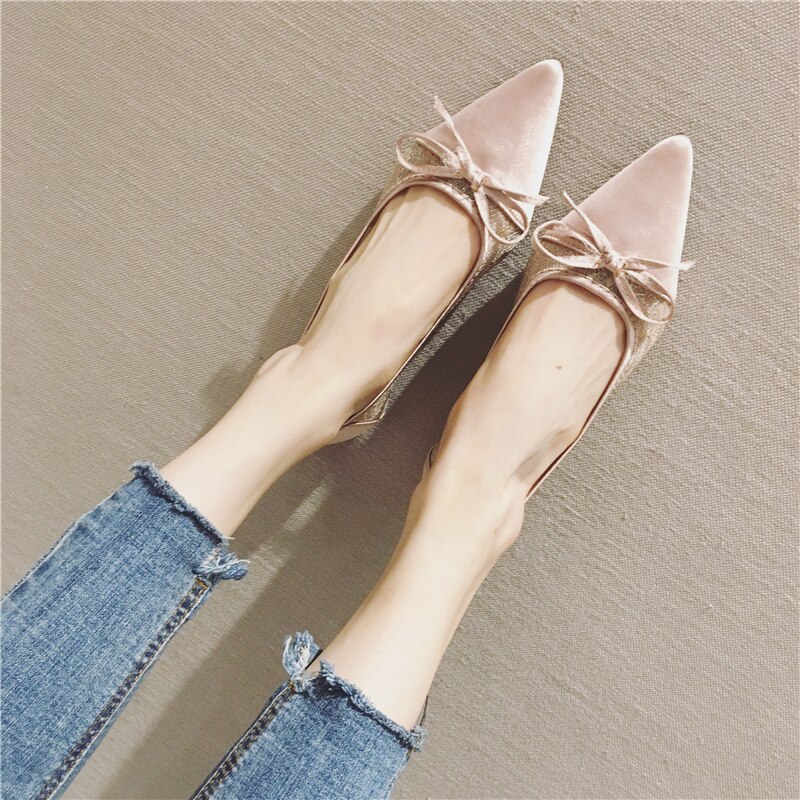 Zapatos planos de verano para mujer, zapatos transpirables de encaje de malla, zapatos planos de Ballet para mujer, cómodos zapatos náuticos de punta estrecha, zapatos planos para mujer