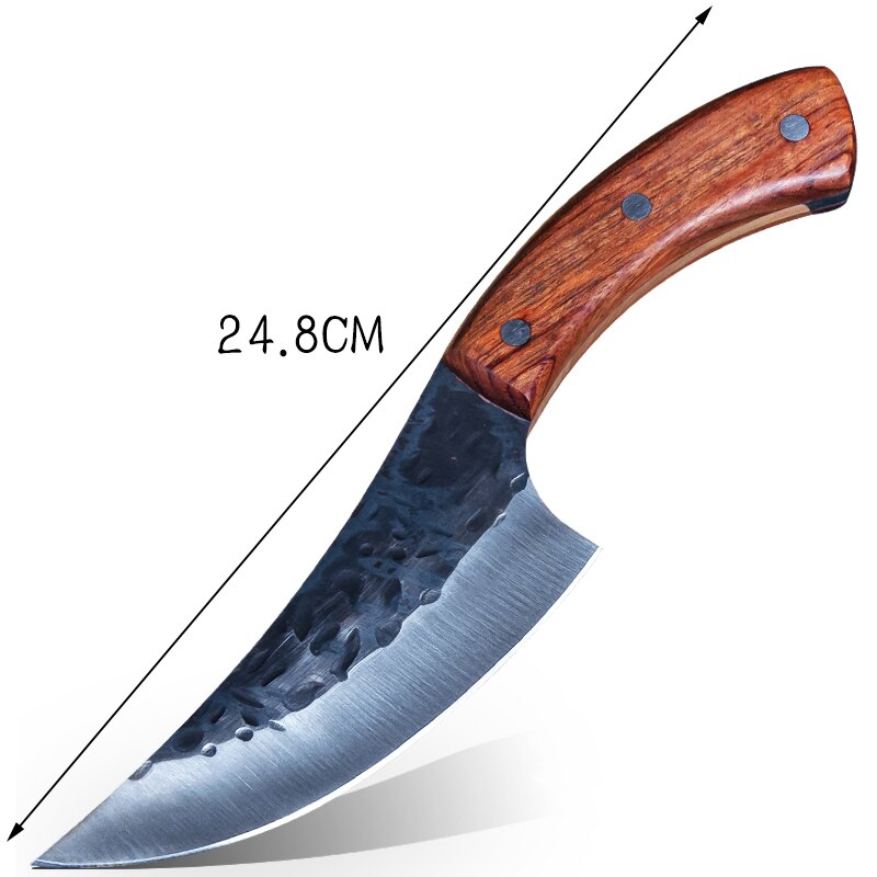 JapaneseHigh carbon steel forging knife hand-made by chef tang, sliced with kitchen knife, butcher knife: A-CDB
