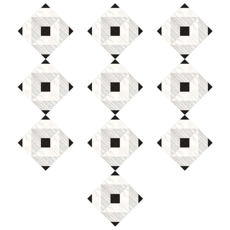 10pcs Adhesive Tiles Stickers Art Diagonal 3D Floor Sticker Vintage Pattern Art Decorative Accessories for Kitchen Bedroom: N