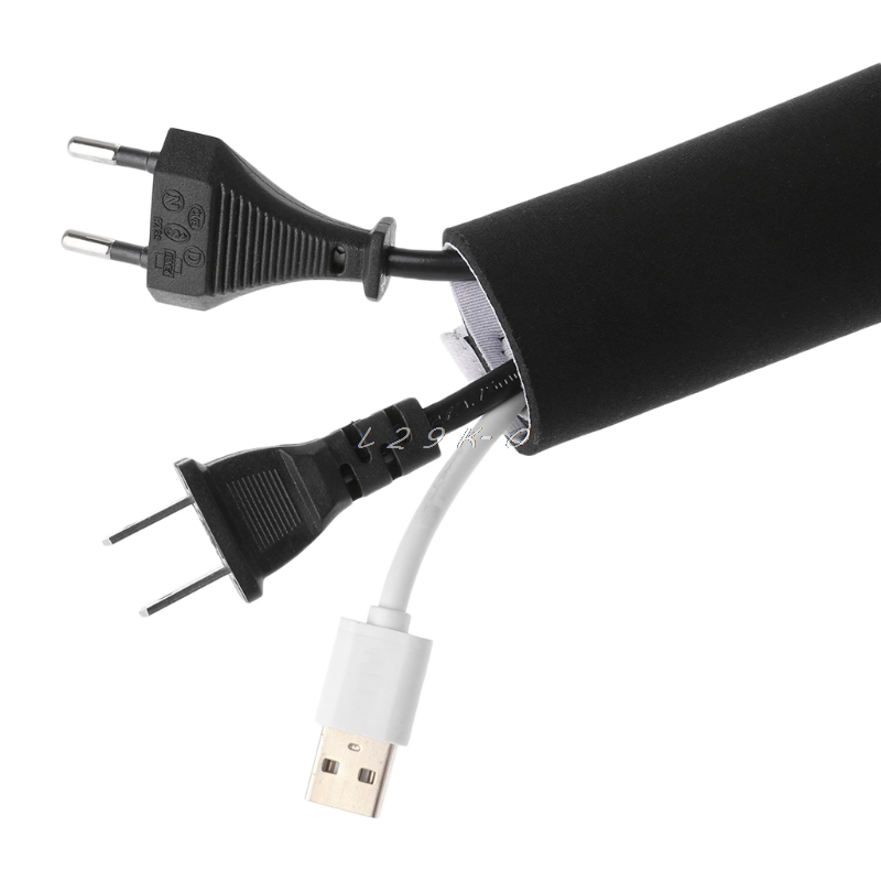 Kabelhåndtering ærme fleksibel neopren wrap wire ledning skjuler cover organisator