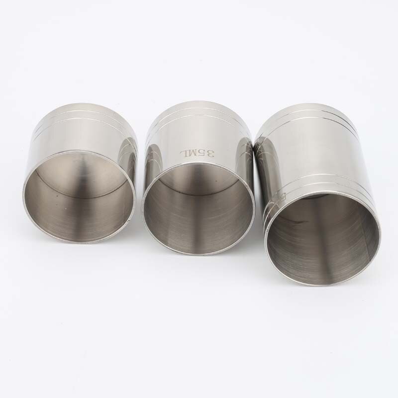 Spirit Measuring Cup Stainless Steel Practical Thimble Cylinder Shape Kitchen Bartender Tools Cocktail Jigger Bar Accessories