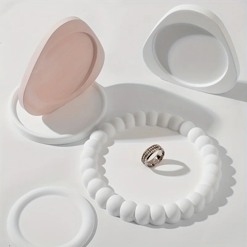 Bandeja de burbujas DIY, posavasos, molde de silicona, yeso, epoxi, hormigón, cemento, manualidades, , bandeja de almacenamiento de joyería, decoración del hogar