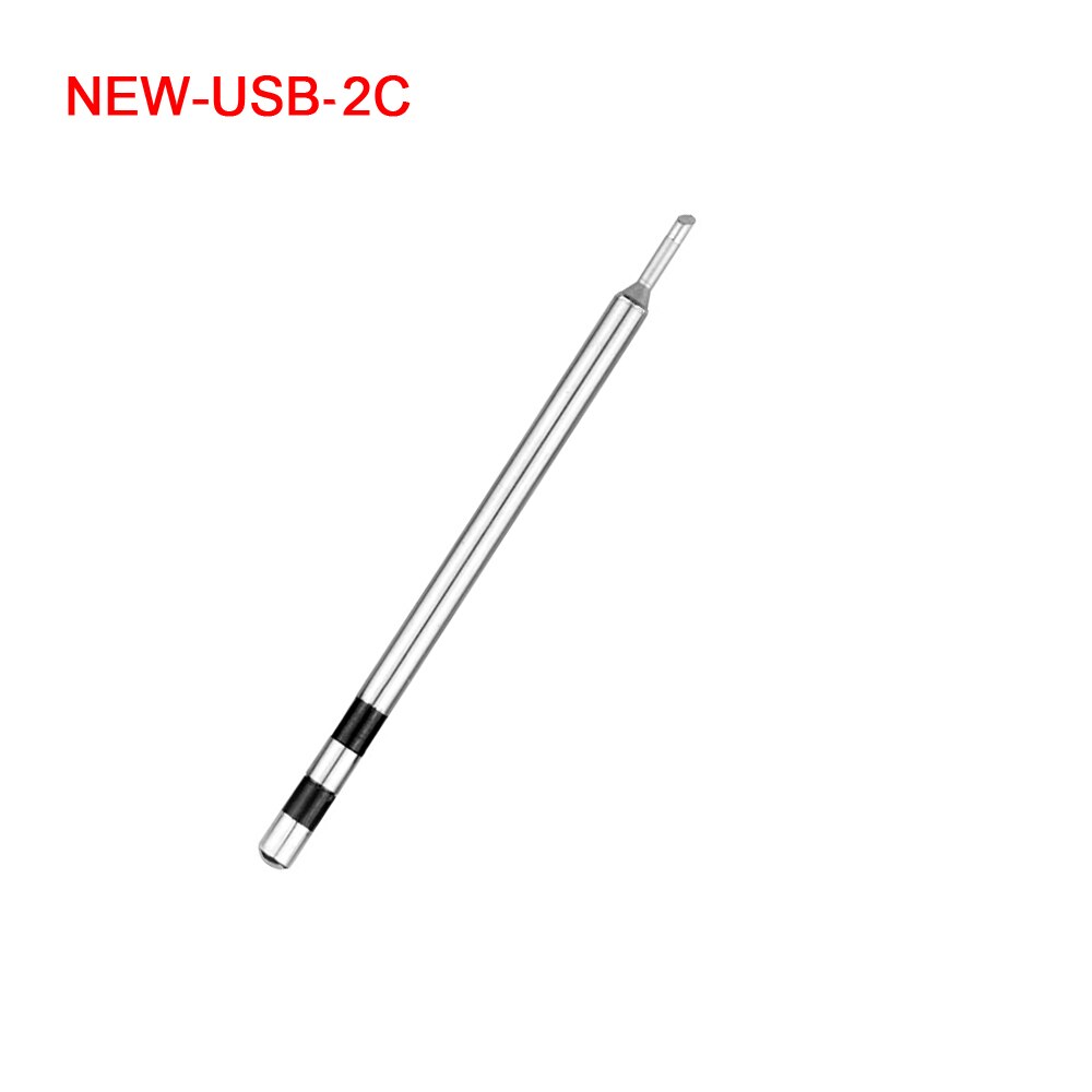 NEWACALOX USB 10W DC 5V Soldering Iron 5pc Stainless Steel Welding Tips I/K/BCS/2C/2.4D Special for PX-988USB Soldering Iron: 2C Soldering Tip