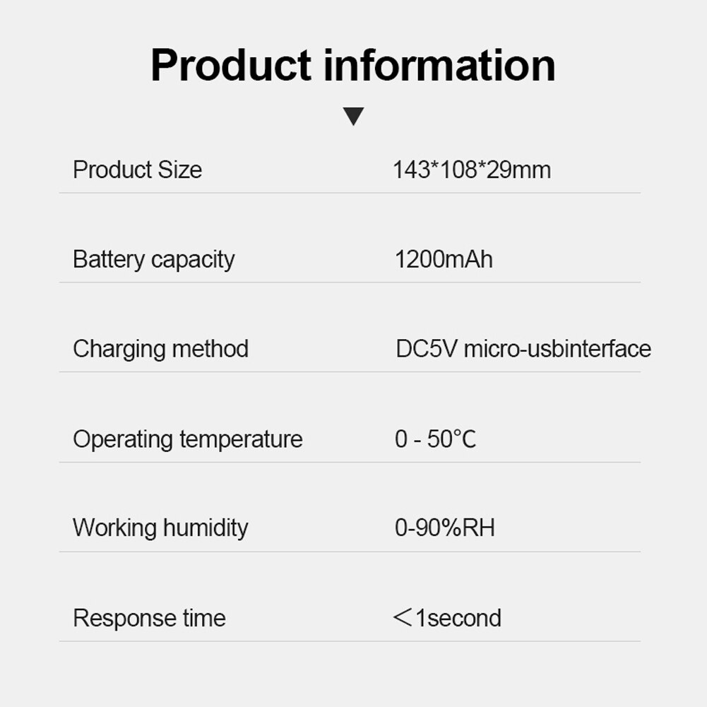 Draagbare CO2 Meter Digitale CO2 Sensor Multifunctionele Formaldehyde Tester Lucht Monitor Air Analyzer Kooldioxide Sensor