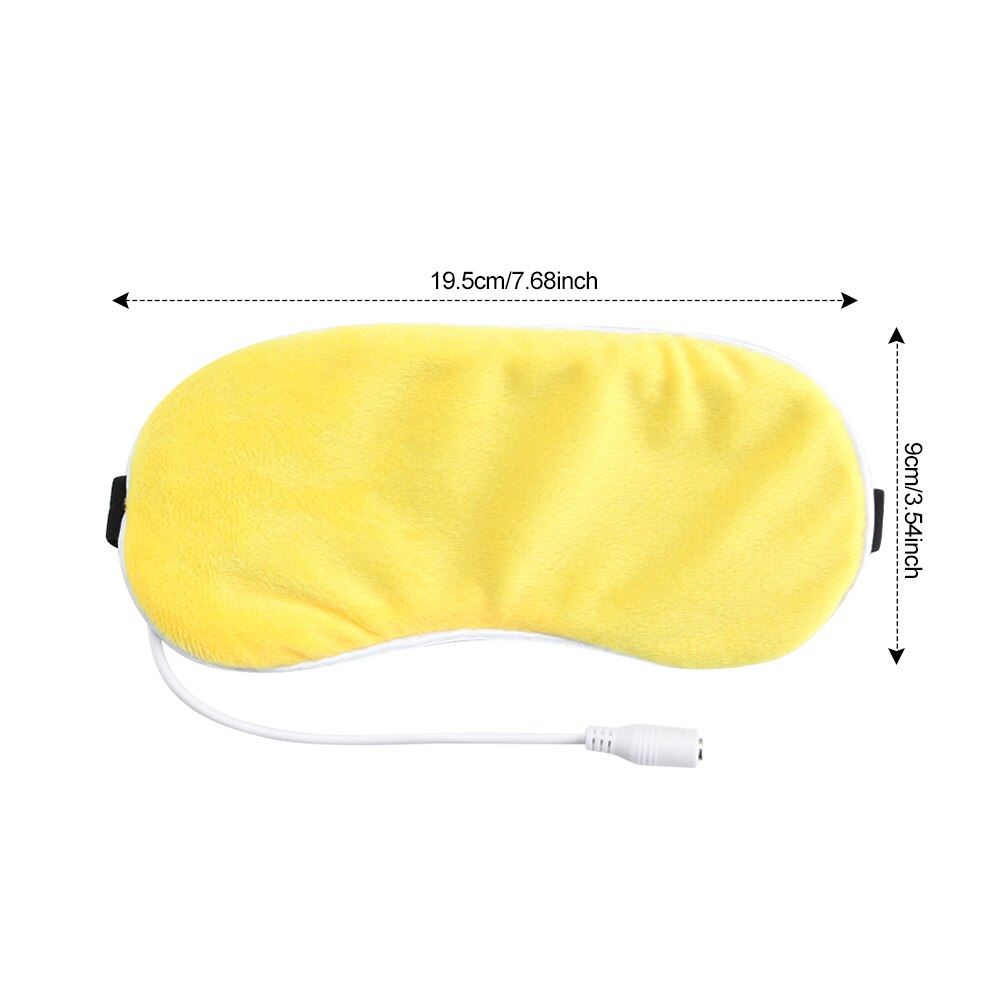 1pc recyclebare usb-verwarmingsstoom-oogmaskers met lavendeleffect, verwarmde anti-donkere kringen ooglapjes, massage-oogspa-verband voor de slaap