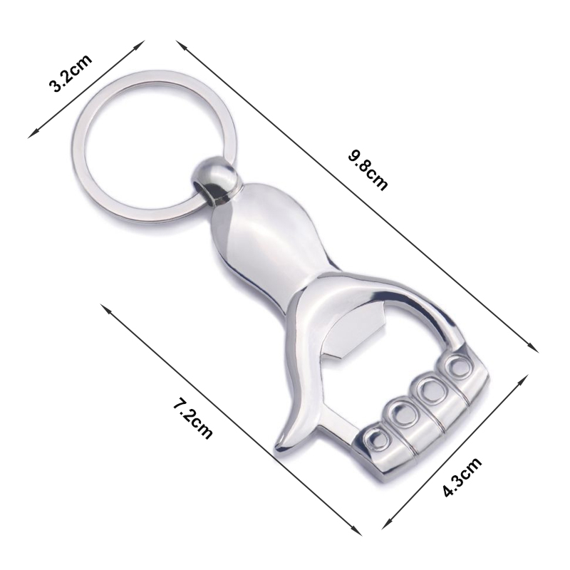 Beer Cap Lifter Metal Beer Keychain Bottle Opener Shark/Guitar Style Kitchen Accessories Wedding Party Favor: B