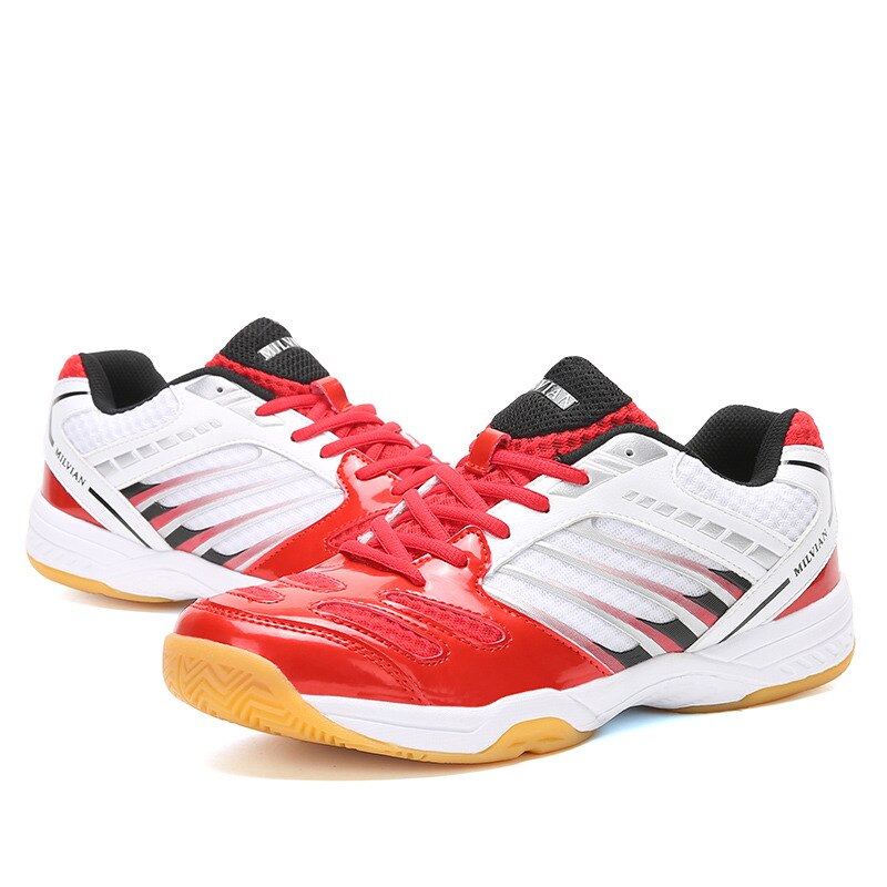 Classic Blue Breathable Tennis Shoes Men Trainers Non-slip Court Tennis Sneakers Men Outdoor Fitness zapatillas hombre: Red / 40