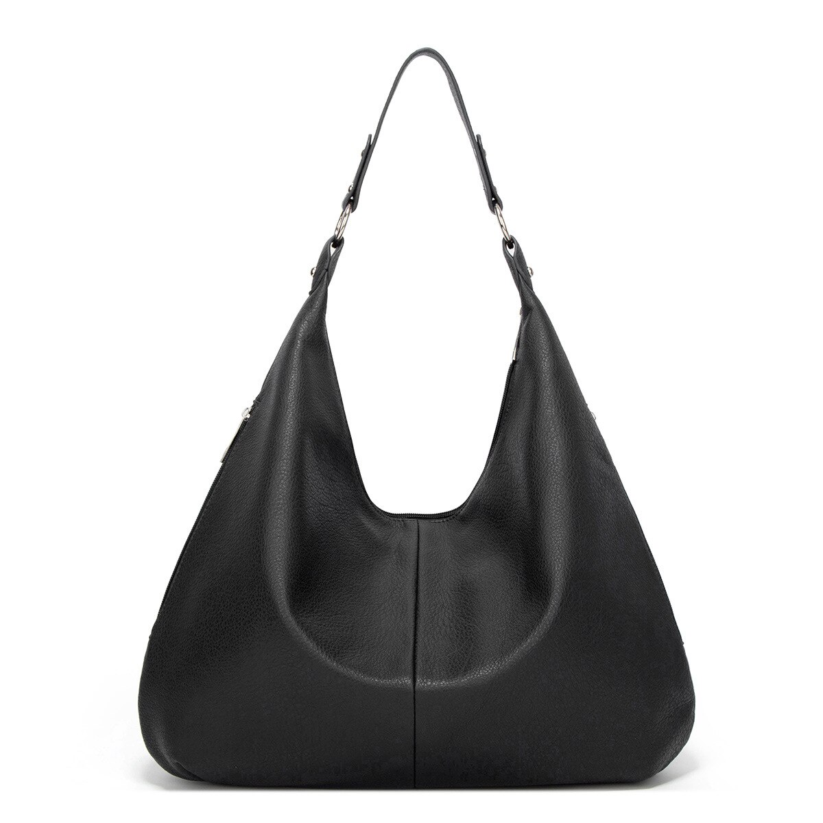 Vrouwen Handtas Ontwerpers Luxe Ladyhand Zakken Vrouwen Pu Lederen Schoudertassen Vrouwelijke Top-Handvat Tassen Hobos Grote Tote Bag: Black