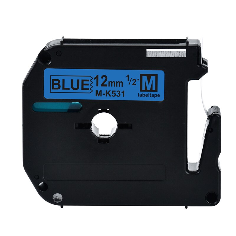 Multicolor 9/12mm mk231 tapes Compatible for Brother p-touch Label Printer mk-231 M-K231 MK-231 mk131 mk-131 m-k131 mk 431 531: 12mm black on blue