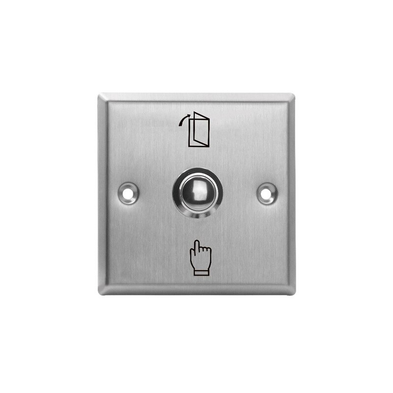 Metal stainless steel access switch door exit button push to open Home Release Button For Access Control Lock System NO/COM: S86