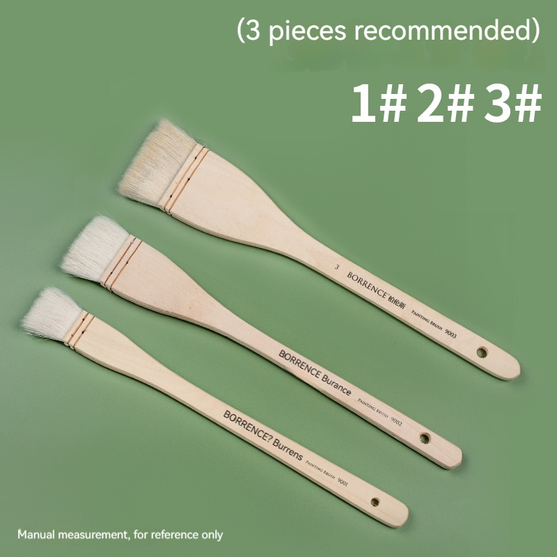 Brush Pen 1/2/3pc set Memory Nylon Penselen Set voor Acryl Olie Tekening Aquarel Houten Schilderij Penseel Gereedschap Kunstbenodigdheden: Licht Geel