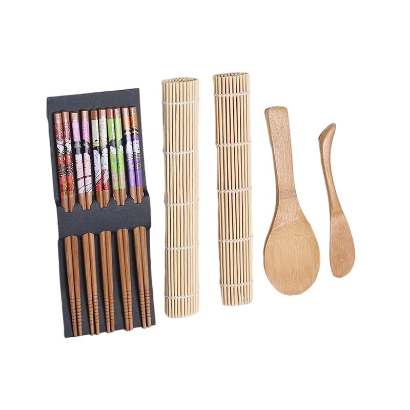 Juego de rodillos de Bazooka para hacer Sushi, utensilios de cocina para enrollar carne y verduras, utensilio de cocina, accesorios: White set-1