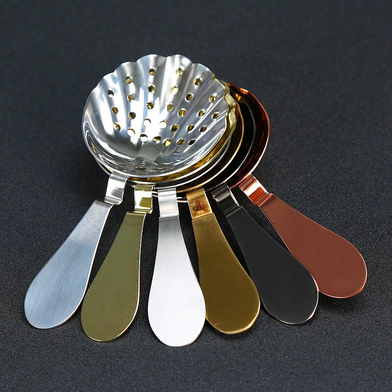 DEOUNY-colador de hielo Julipu de concha especial para taza mezcladora, filtro separador de hielo para barman, herramientas de barra