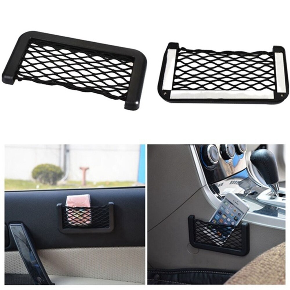 Bolsa de red de coche del sostenedor del teléfono de almacenamiento de bolsillo para DACIA SANDERO STEPWAY Dokker Logan Duster Lodgy