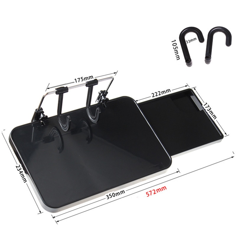 Multi-functional Car Laptop Desk Computer Stand Foldable Car Seat/Steering Wheel Laptop/Notebook Tray Table Drink Holder Rack