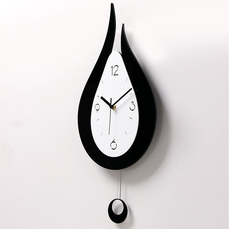 Water Droplets Swing Wall Clock Modern Nordic Style Living Room Wall Clocks Bedroom Wall Clock