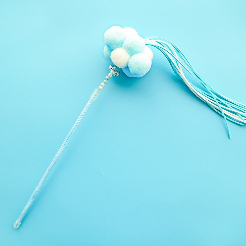 Katten speelgoed plastic kitten interactieve stok 5 kleuren grappig kattenhengel spel stok speelgoed huisdierbenodigdheden katten accessoire huisdier stok