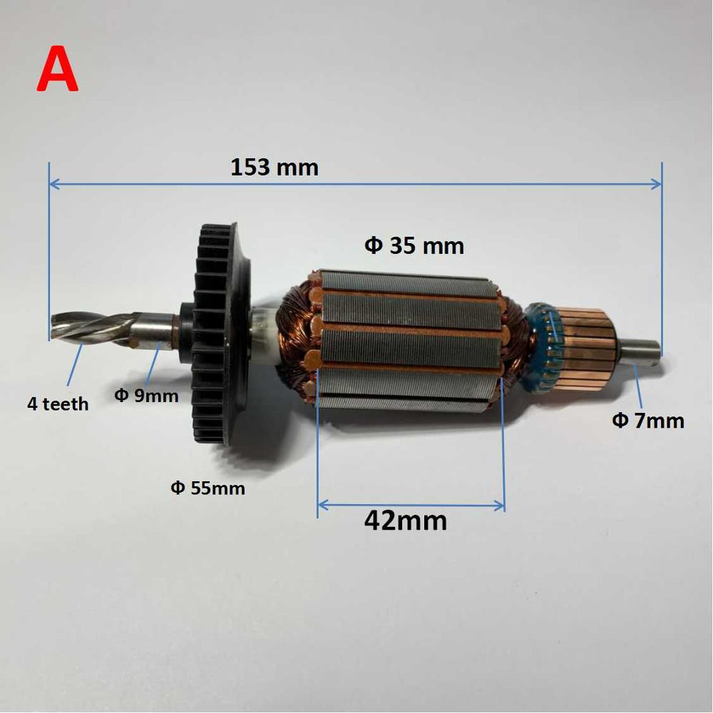 220-240v armaturer rotor anker udskiftning til bosch gsb 16 re gsb 16re gsb 16 gsb 16re csb 550re bor reservedele