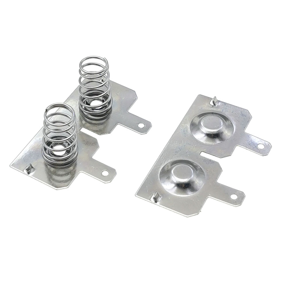 10pair 18650 battery pack Shrapnel Spring Contact Piece Battery box Positive and Negative Single Pole Battery Connector: Dark Grey