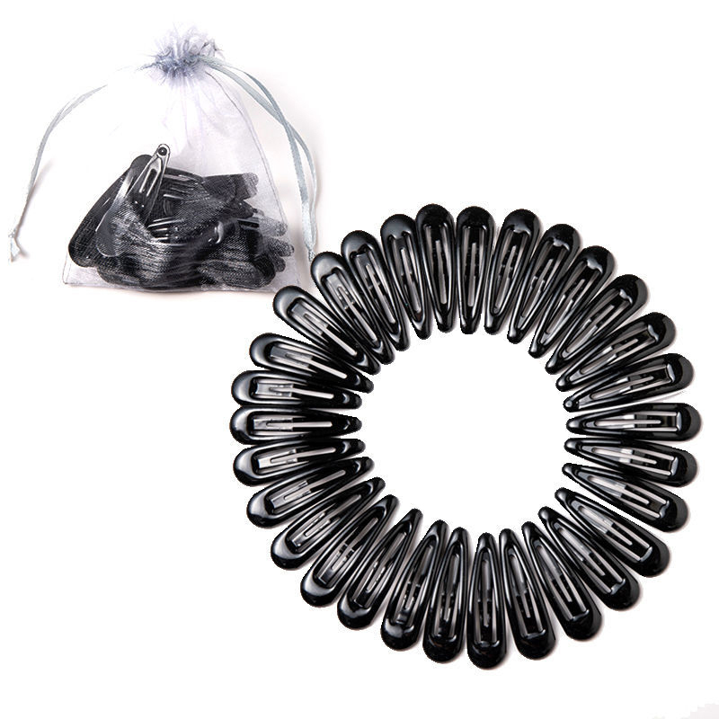 10/20/30/40Pcs Baby Hairclip Haarspelden Leuke Kleurrijke -Vormige Clip Mode Baby Meisje haarspelden Haar Accessoires Haarspelden: 30pcs Black