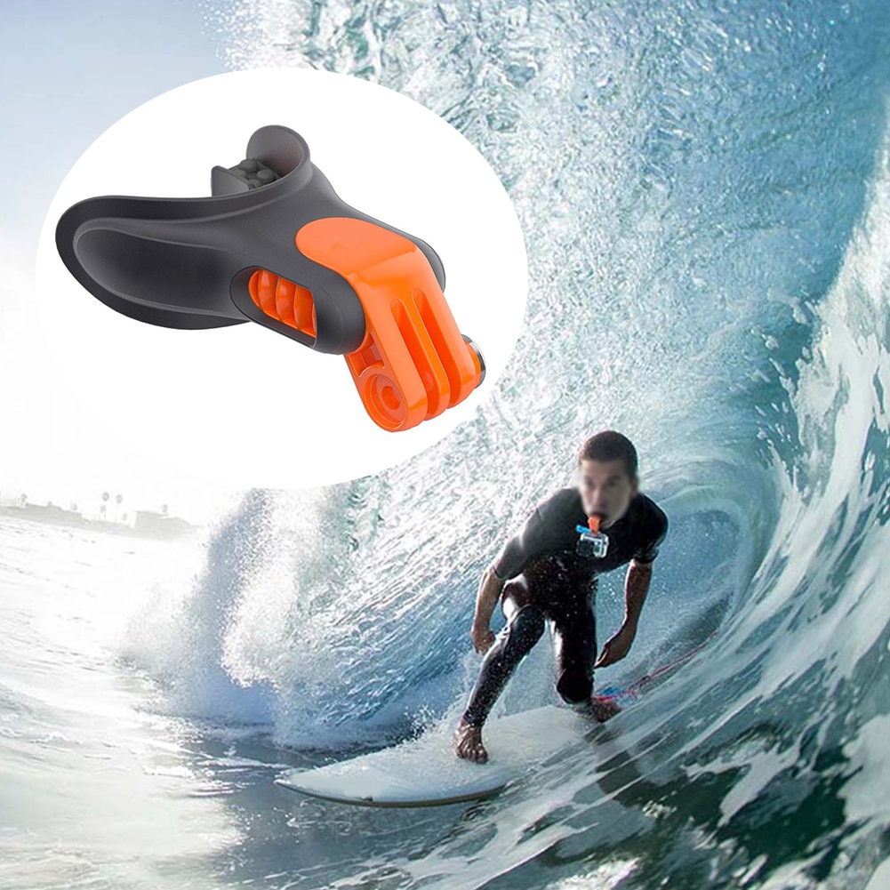 Portable Bite Snowboard Floaty Camera Accessories Mouth Mount Set Surf Braces Connector Mouthpiece Skating For Gopro Hero 7 6 5