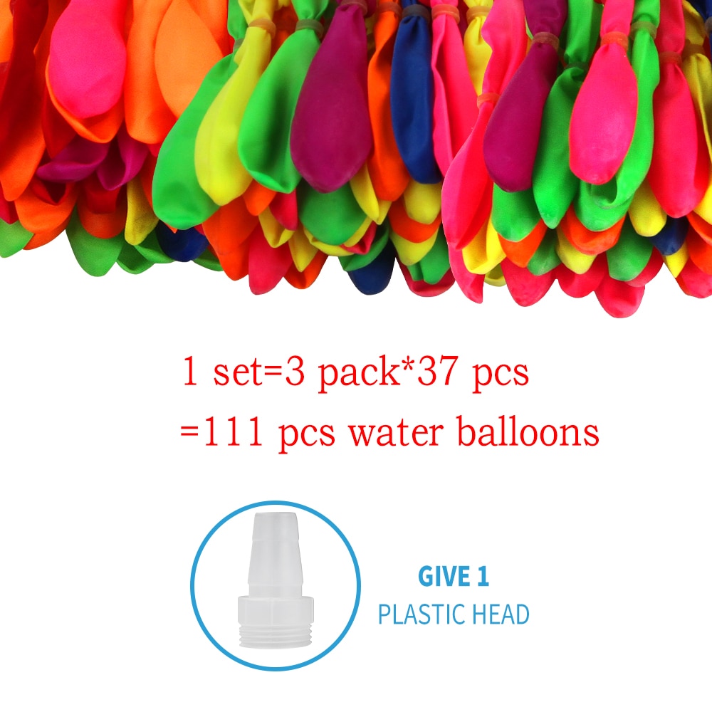 Bombas de agua para niños, juguetes de Globos de agua de llenado fácil y rápido, broma de guerra de agua para verano, juguetes de en la playa al aire libre, 111 Uds.