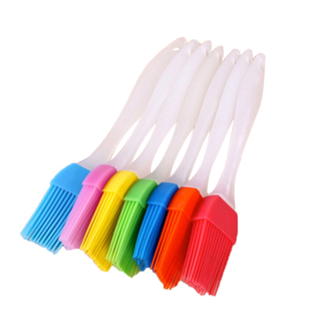 1PC Portable Silicone Oil Bottle with Brush Oil Brushes Liquid Oil Pastry Kitchen Baking BBQ Tool Kitchen Tools: 08(1PC Random Color)