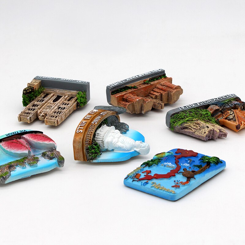 3d kjøleskapsmagnet sørøst-Asia vietnam gal hus da nang montere bana magnetisk kjøleskap lim vietnam turist suvenir