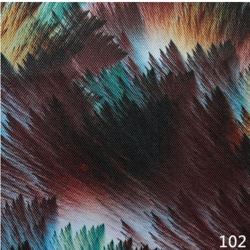Fargemønster oxford stoff, kunst maleri farge pu belegg polyester oxford stoff. farge klut.: 3