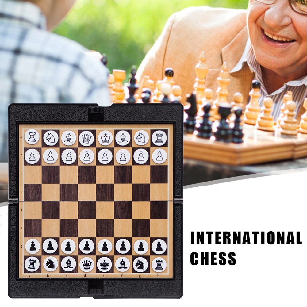 Fun Magnetic Folding Travel Mini Portable High Grade Home Pocket Wallet Board Games Traditional Chess Set Learning School