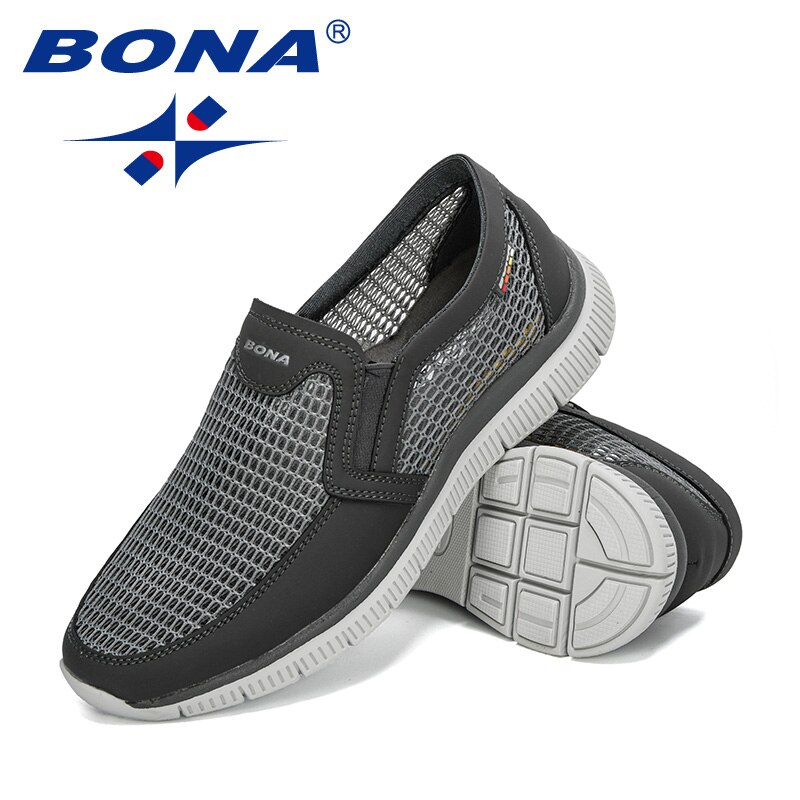 Bona designere mesh komfortable lette joggesko menn sko tenis masculino zapatillas hombre joggesko menn fottøy