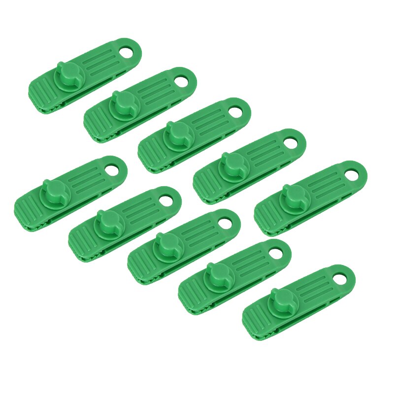 Pinzas para caravana para tienda de caravana, cubierta de remolque de barco, abrazadera a prueba de viento, lona a presión, pinza para tienda de campaña, toldo, accesorios de Camping: 10 pcs green