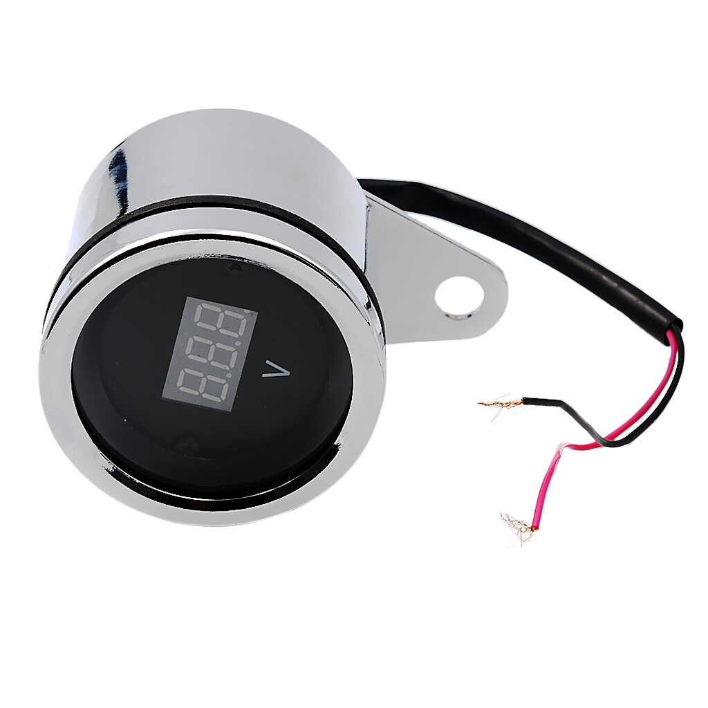 62mm Motorrad Voltmeter LED Spannung Messgerät Meter Prewired Verbindung Für Motorrad ATV Schmutz Fahrrad Grube Fahrrad Quad 12V