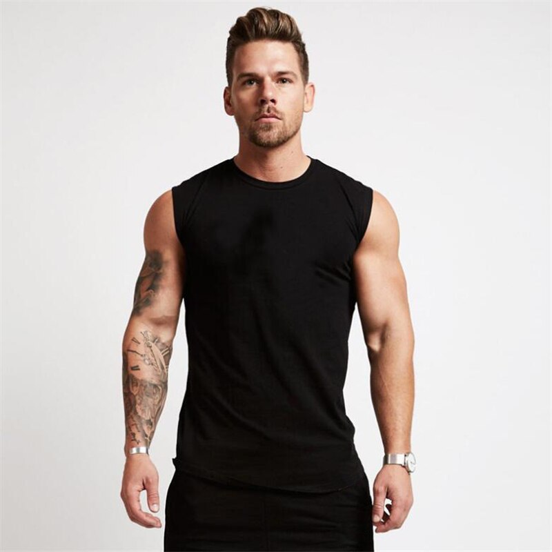 Fitnesscentre træning ærmeløs skjorte tank top mænd bodybuilding tøj fitness herre sportstøj veste muskel mænd tank tops