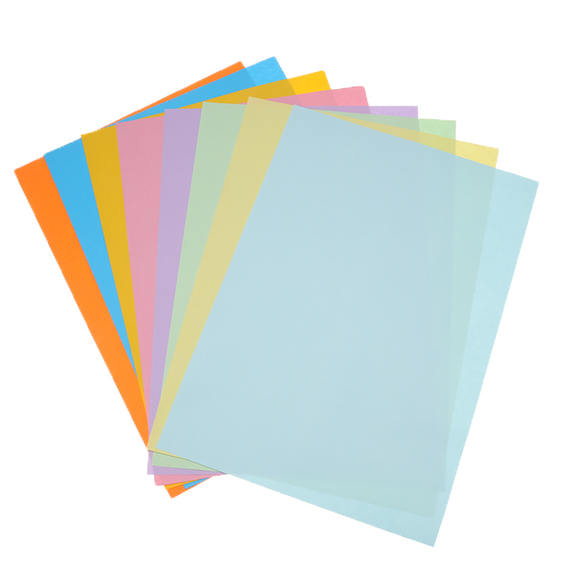 100 stk / parti farverigt  a4 papir printer sporing kopipapir 8 farver  a4 papir til børn børn håndværk diy farvet kort scrapbog