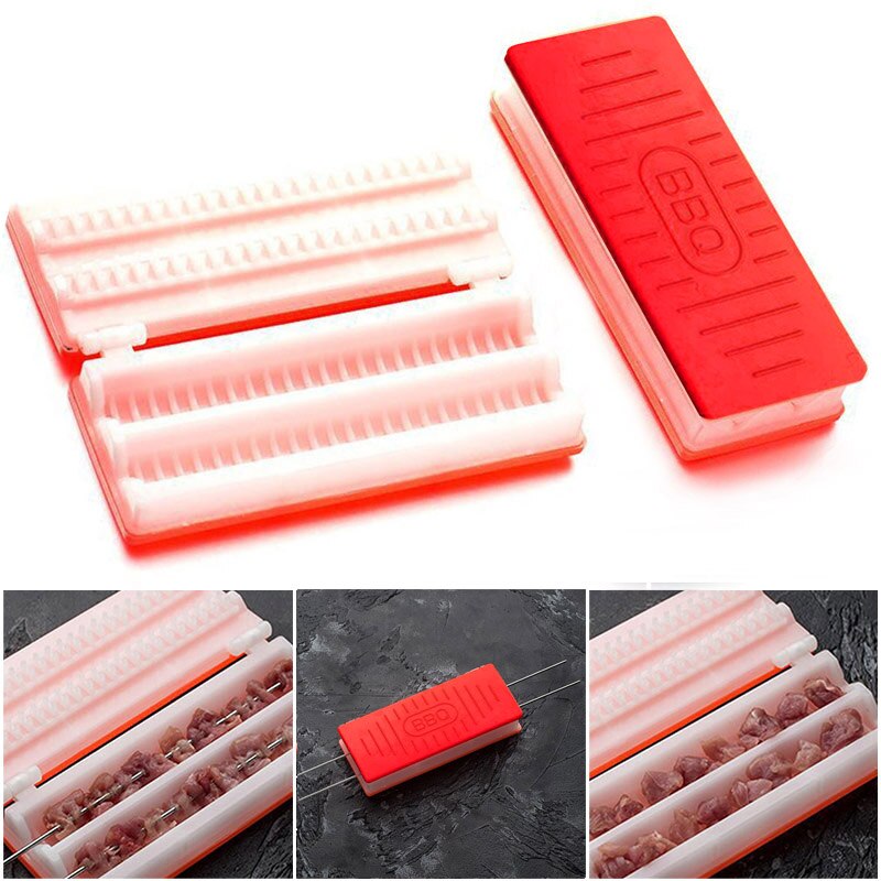 BBQ Meat Skewer Machine Portable Kebab Maker Tool Device for Kitchen Party J99Store