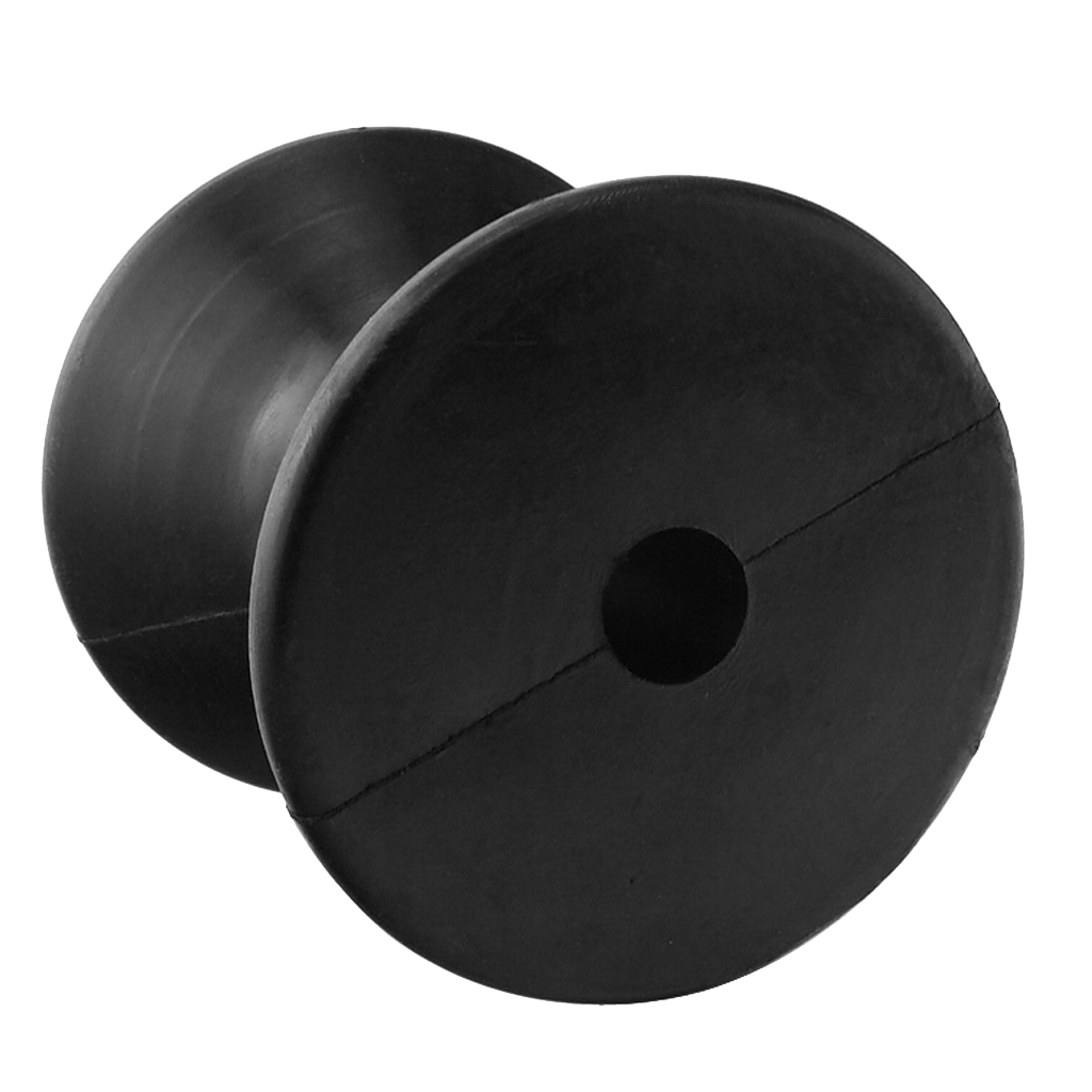 Boat Bow Roller 3-Inch Rubber Bow Stop Roller Marine Boat Yachts Trailer Bow Roller Marine Spool Roller Boat Yacht Accessories