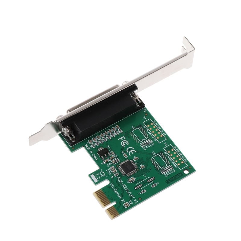 Parallel Port DB25 25Pin LPT Printer to PCI-E Express Card Converter Adapter 1pc