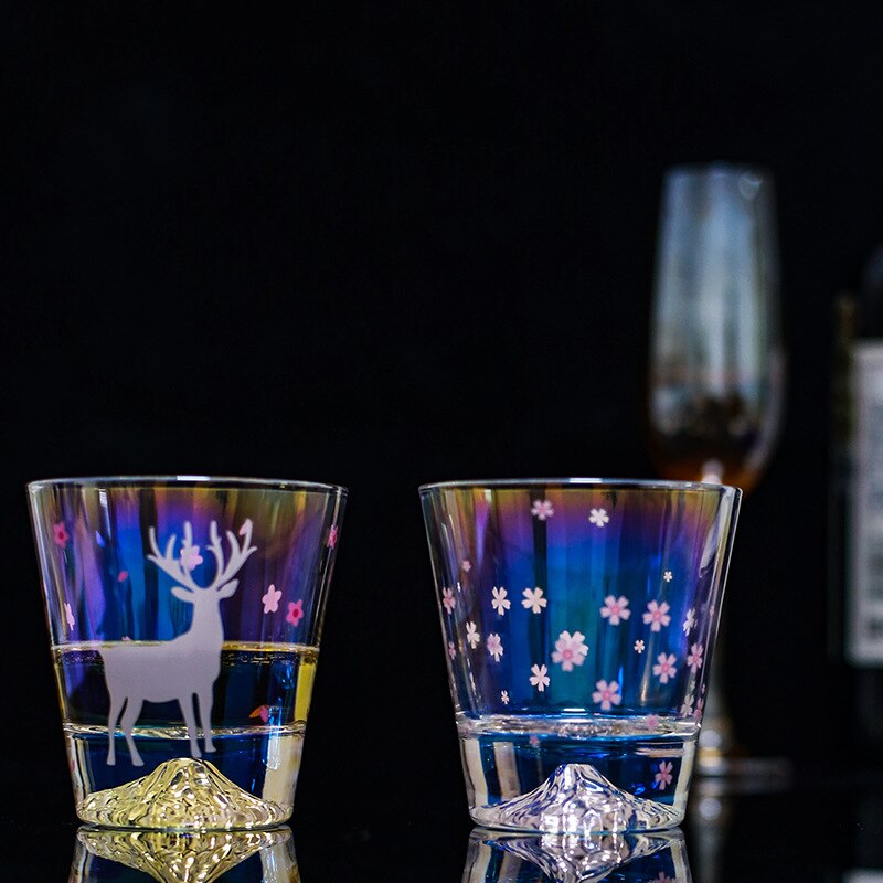 Zooobe 270ml fujiyama glas te vand vin krus kop whisky flaske bar restaurant tilbehør køkken dekoration