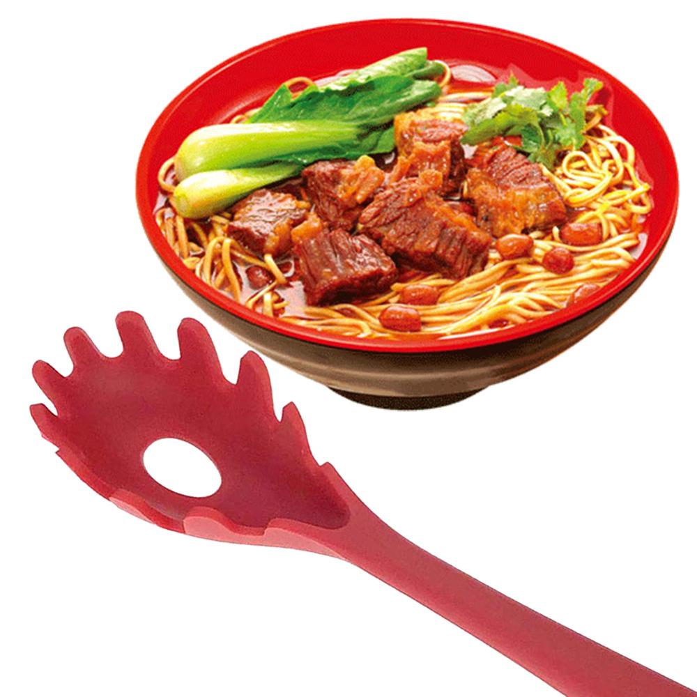 Silikone pasta scoops suppe nudler silikone durkslag varmebestandig spaghetti noodle sil server server værktøj