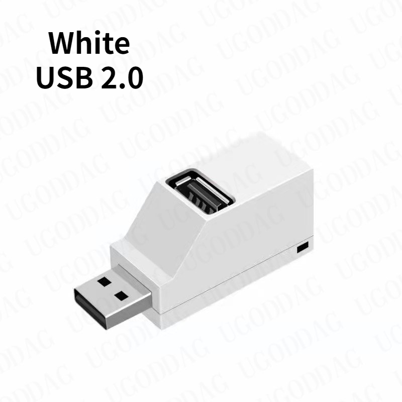 USB 3.0 HUB Adapter USB 2.0 HUB Extender 3 Poorten USB Hub Hoge Snelheid Gegevensoverdracht USB Splitter Docking Station voor PC Laptop: Bruin
