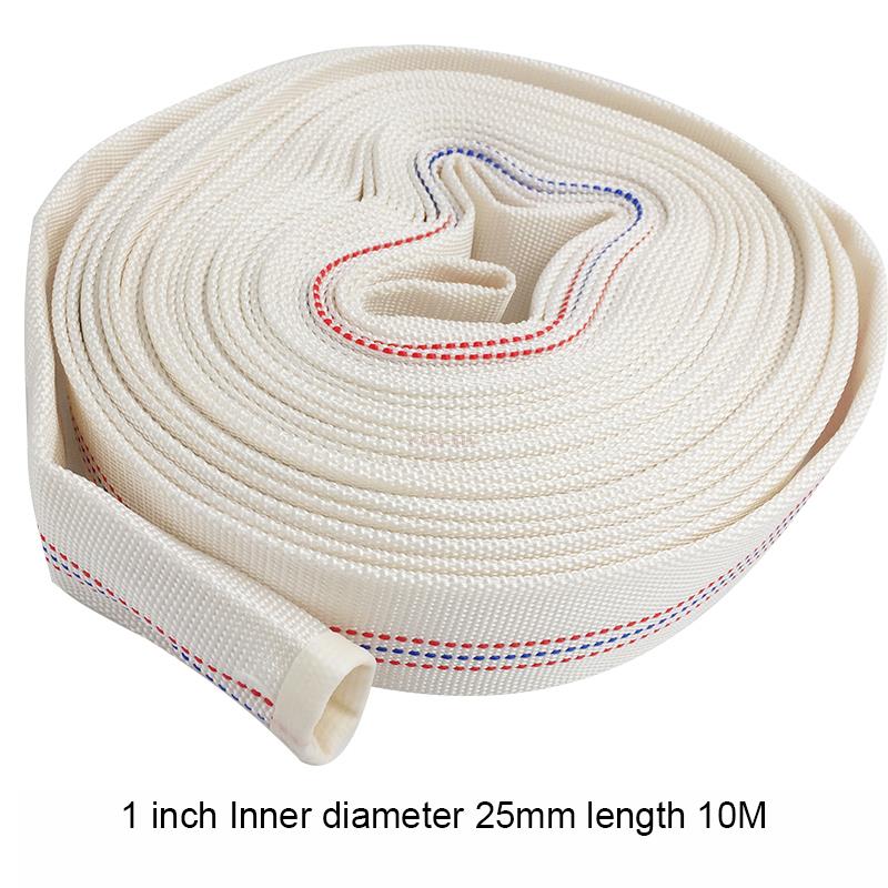 High Pressure Water Hose Canvas Fire-Protection Hose 1" 2" inner diameter lined Agricultural water pipe Garden irrigation hose: 1 inch 10M