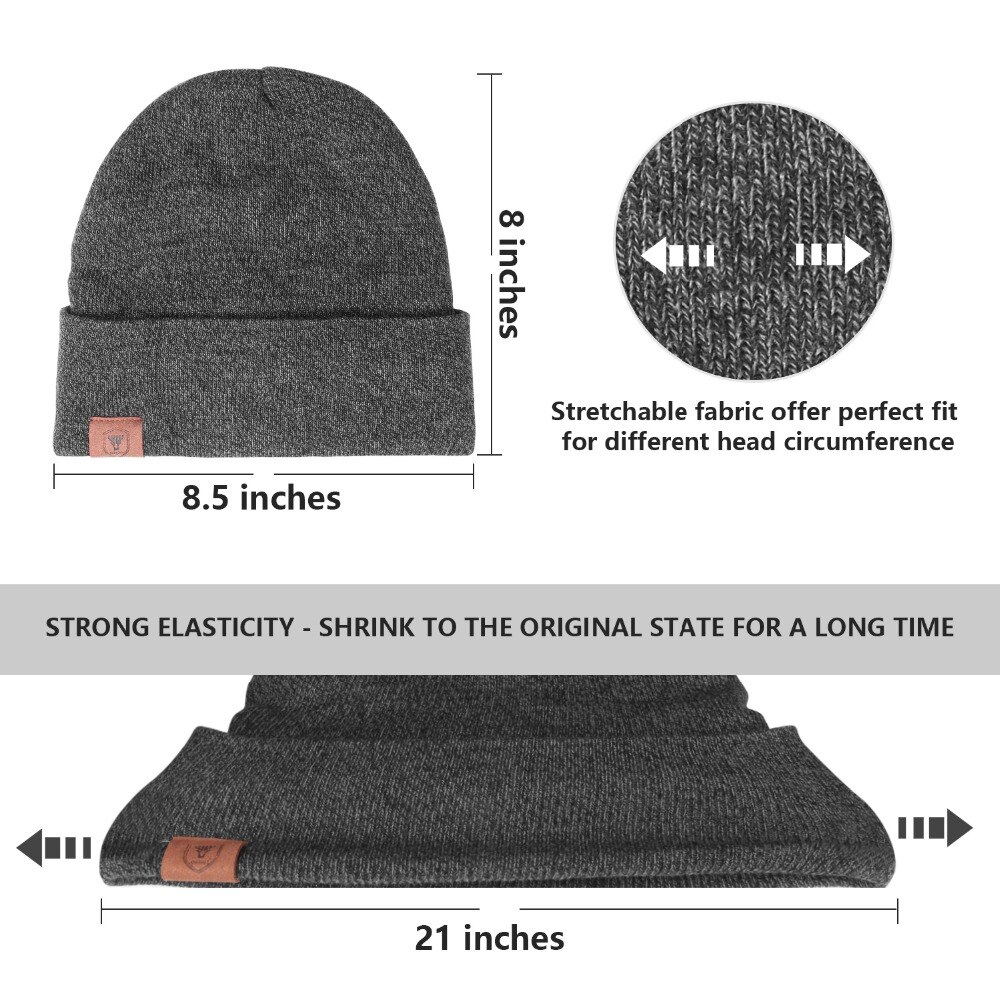 Ozero Winter Hoeden Running Caps Gebreide Hoeden Outdoor Sport Snowboarden Cap Winter Winddicht Dikke Warme Running Cap Ski Hoeden 001