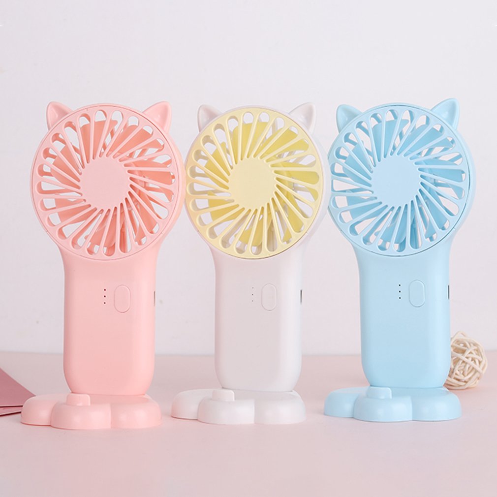 Handheld Fan Portable 800mah Rechargeable Fan 3 Speed Setting USB Charging For Home Office Travel And Outdoor