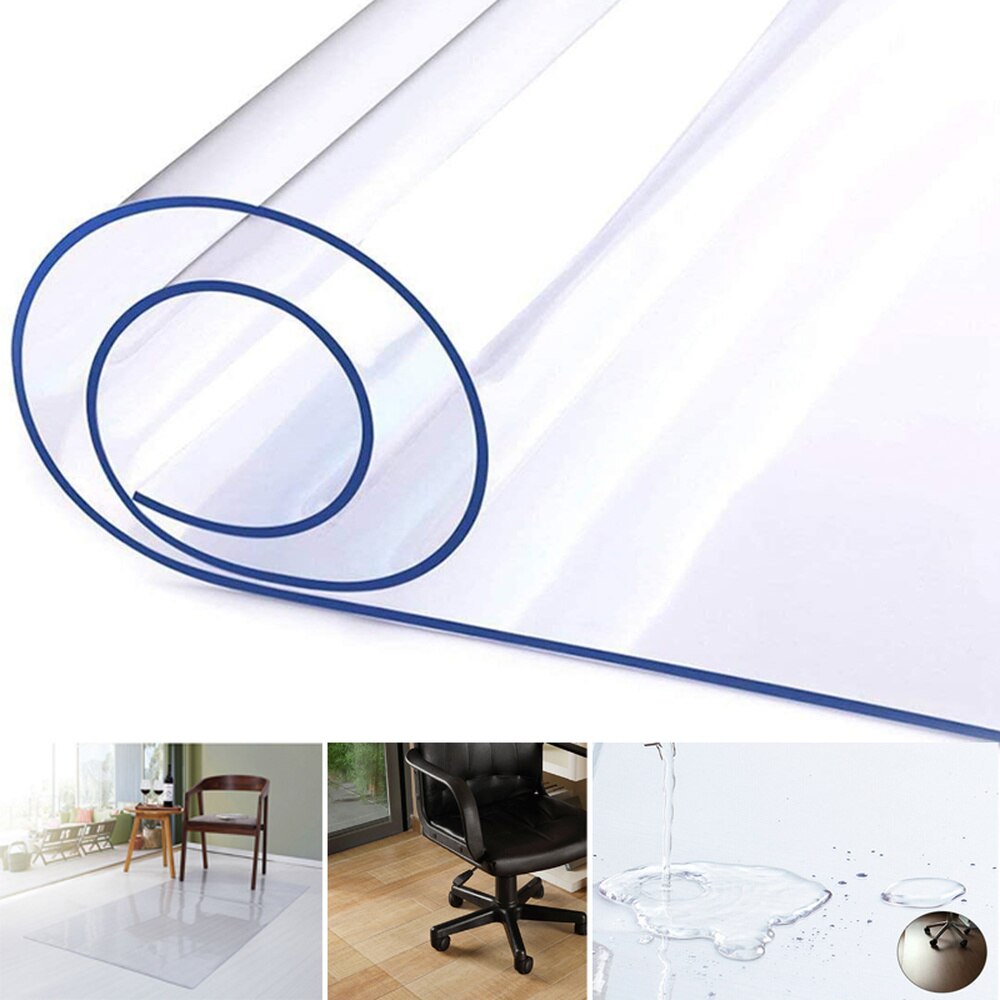 Transparante Pvc Bescherming Vloermat Bureau Rolling Stoel Tapijt Waterdicht Anti-Slip Schoon Tapijt Vloermat