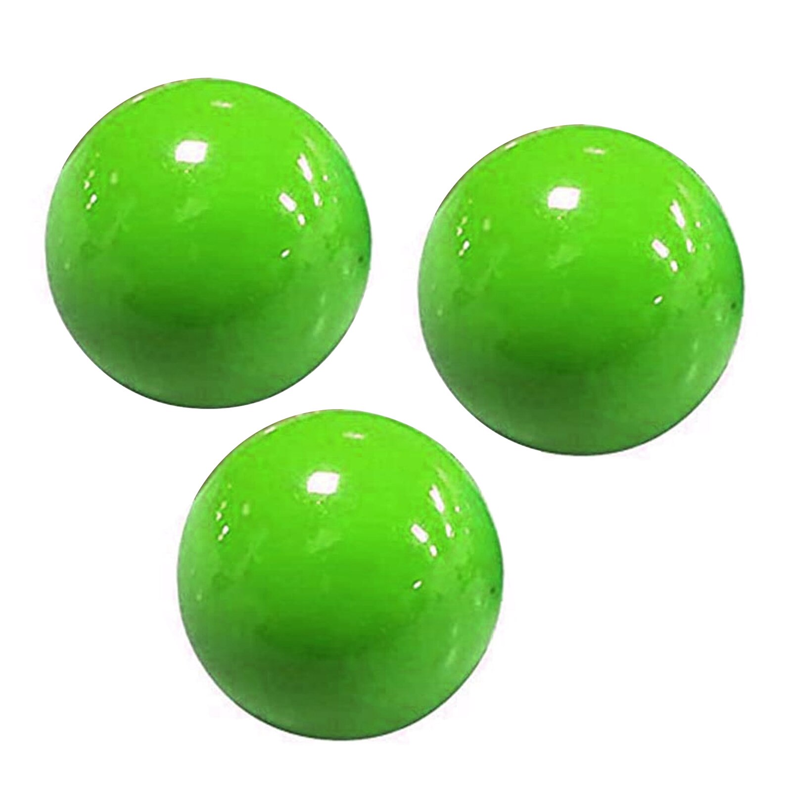 3Pcs Anti-stress Stick Wall Balls Sticky Ceiling Ball l Bounce Decompression Toy Target Bal: green