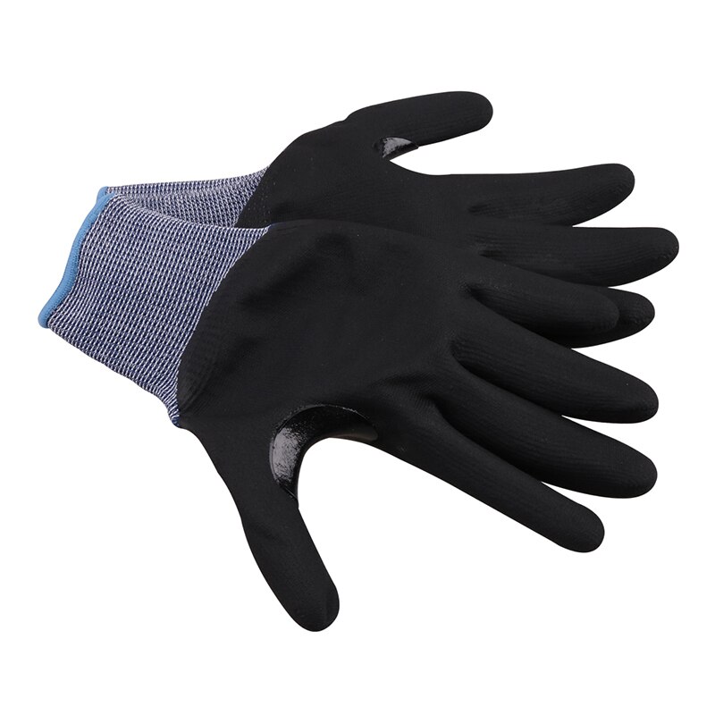 Guantes anticorte de nivel 5 GMG, 3 pares, azul, delgados, blandos, HPPE, certificado CE, mecánicos de seguridad, anticorte