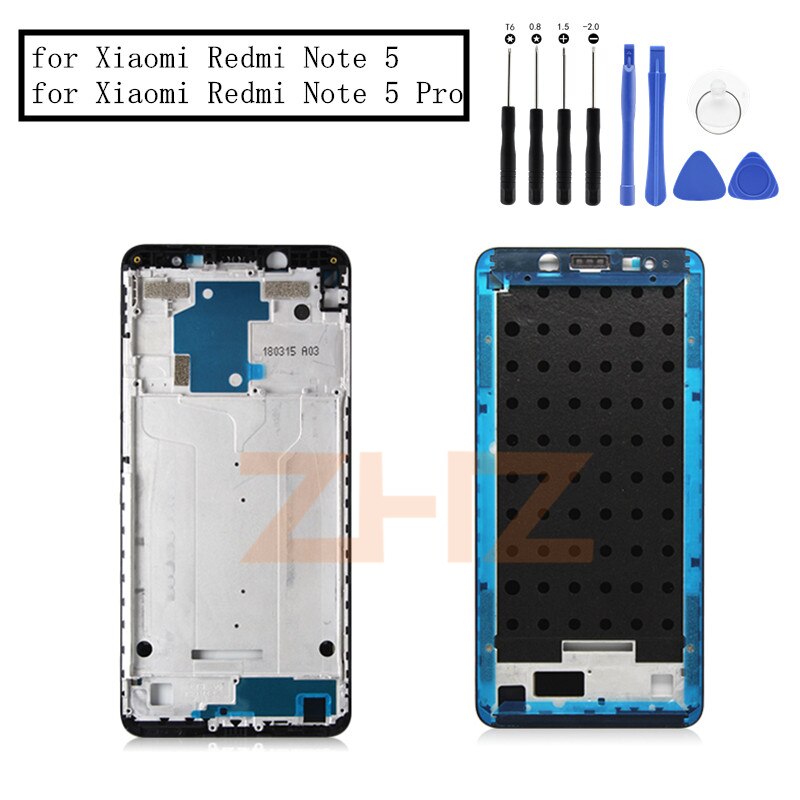 for Xiaomi Redmi Note 5 Pro Middle Frame Plate LCD Supporting Mid Faceplate Frame Bezel Housing Replacement Repair Spare Parts