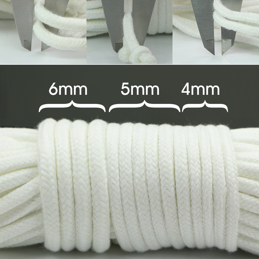 Mechas absorbentes de riego automático, accesorios de cuerda para vacaciones, maceta, sistema de dispositivo DIY, goteo de algodón acrílico, 5M, 4/5/6mm
